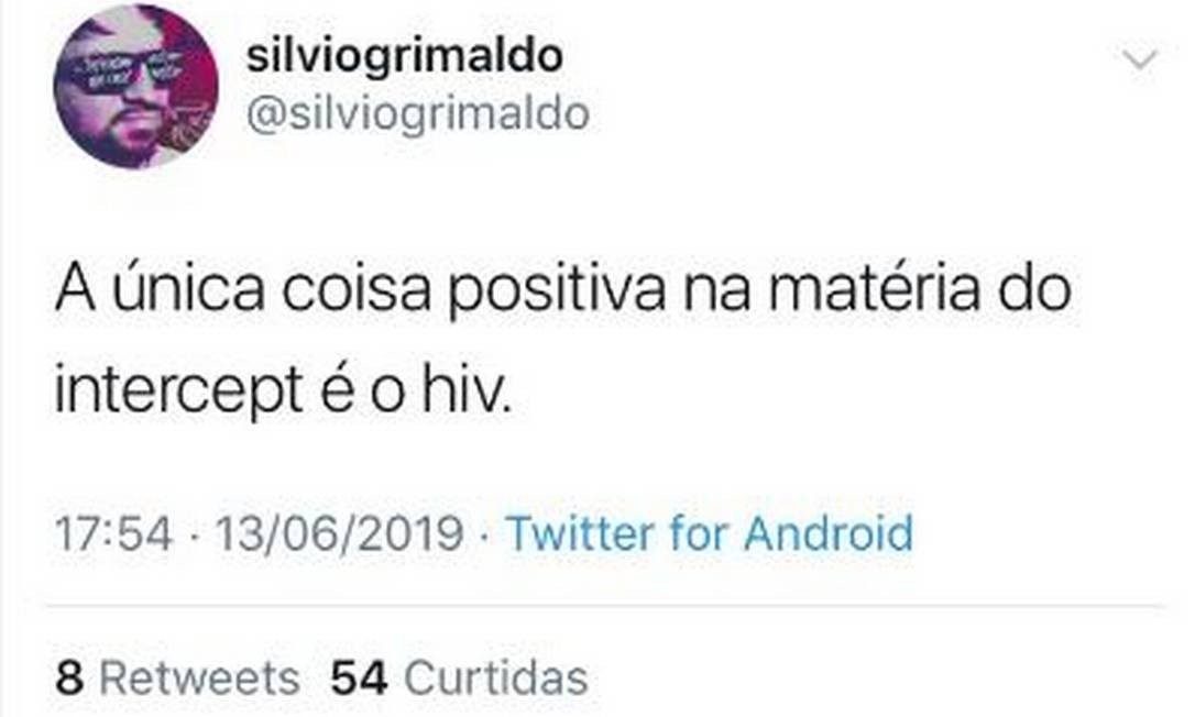 Tweet do Ministro da Educação Silvio Grimaldo de Camargo (Foto: Reprodução)