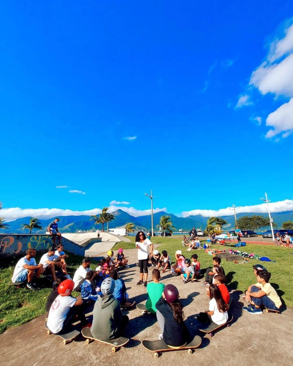 ONG de São Sebastião oferece aulas gratuitas de skate; conheça e veja como participar — Foto: Arquivo pessoal 