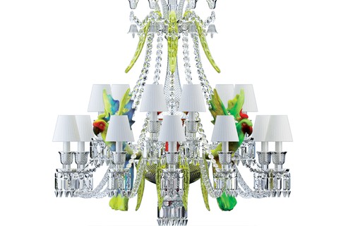 Lustre Zenith Sur La Lagune, de murano e cristal com 15 lâmpadas, design Philippe Starck