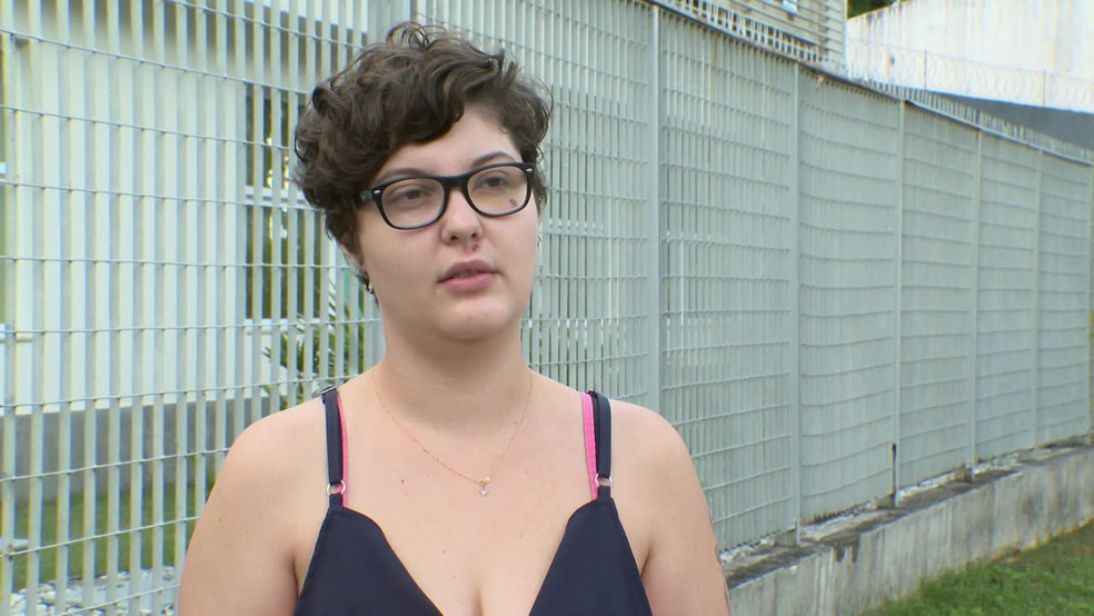 Pietra Alc&acirc;ntara, publicit&aacute;ria que foi derrubada de bicicleta durante assalto, no Recife &mdash; Foto: Reprodu&ccedil;&atilde;o/TV Globo