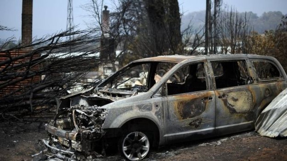 A onda de incêndios florestais consumiu milhares de hectares e matou 27 pessoas na Austrália desde setembro — Foto: AFP/Getty Images/BBC