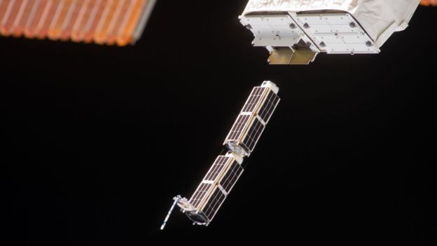 Uma série de CubeSats foi lançada ao espaço a partir da Estação Espacial Internacional (Foto: Nasa)