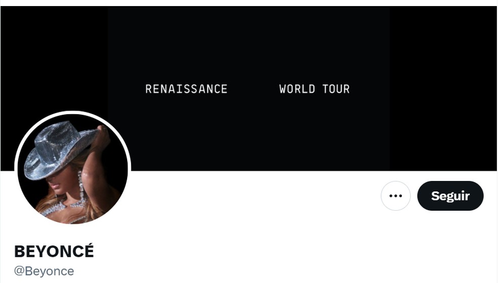 Beyoncé anônima? Cantora perde selo verificado no Twitter — Foto: Reprodução