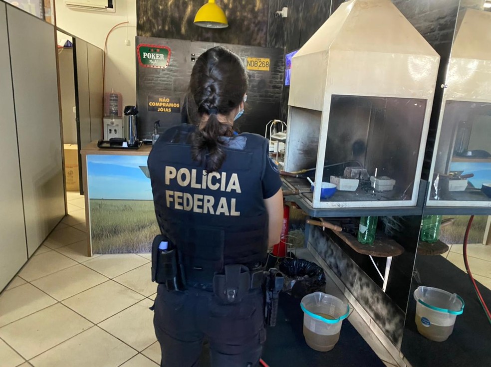 PF faz duas operações contra venda ilegal de ouro em Mato Grosso — Foto: Polícia Federal de Mato Grosso