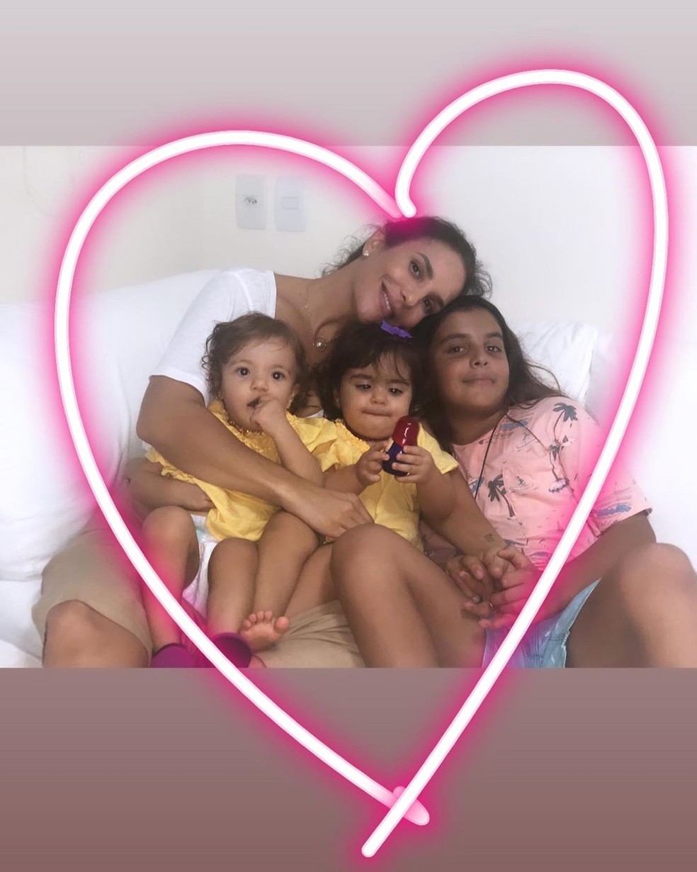 Ivete Sangalo com os filhos — Foto: Reprodução/Instagram