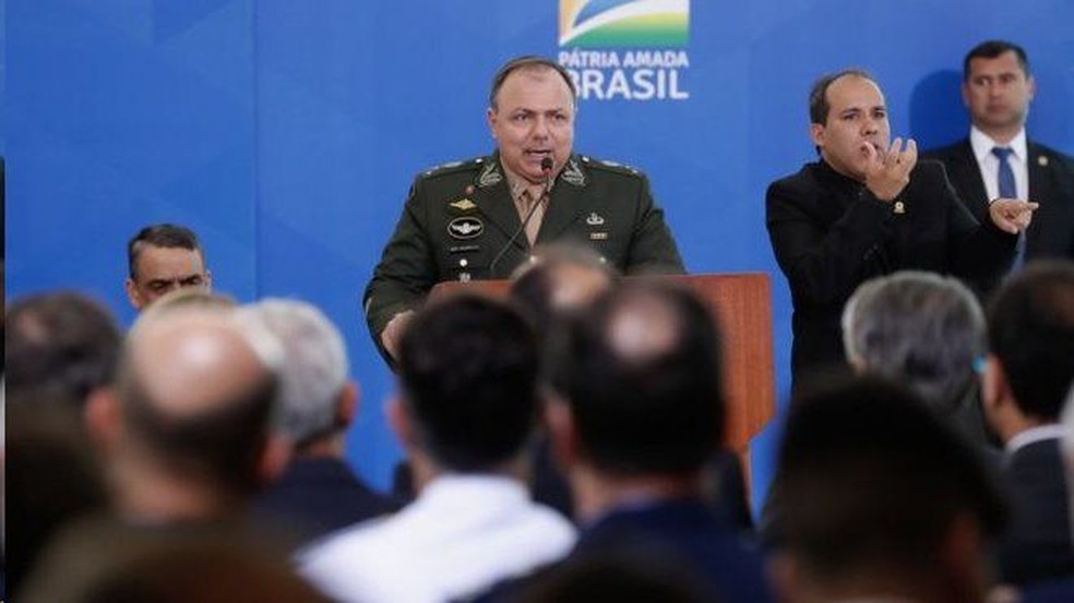 Pressão pela saída do general Pazuello do comando do Ministério da Saúde aumentou. — Foto: PR