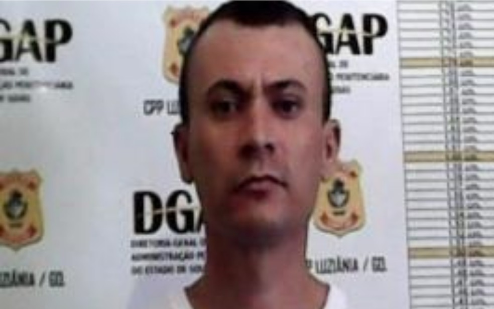 Rodolfo de Lima Pereira fugiu quando pintava o prédio da CPP de Luziânia, Goiás — Foto: DGAP/Divulgação