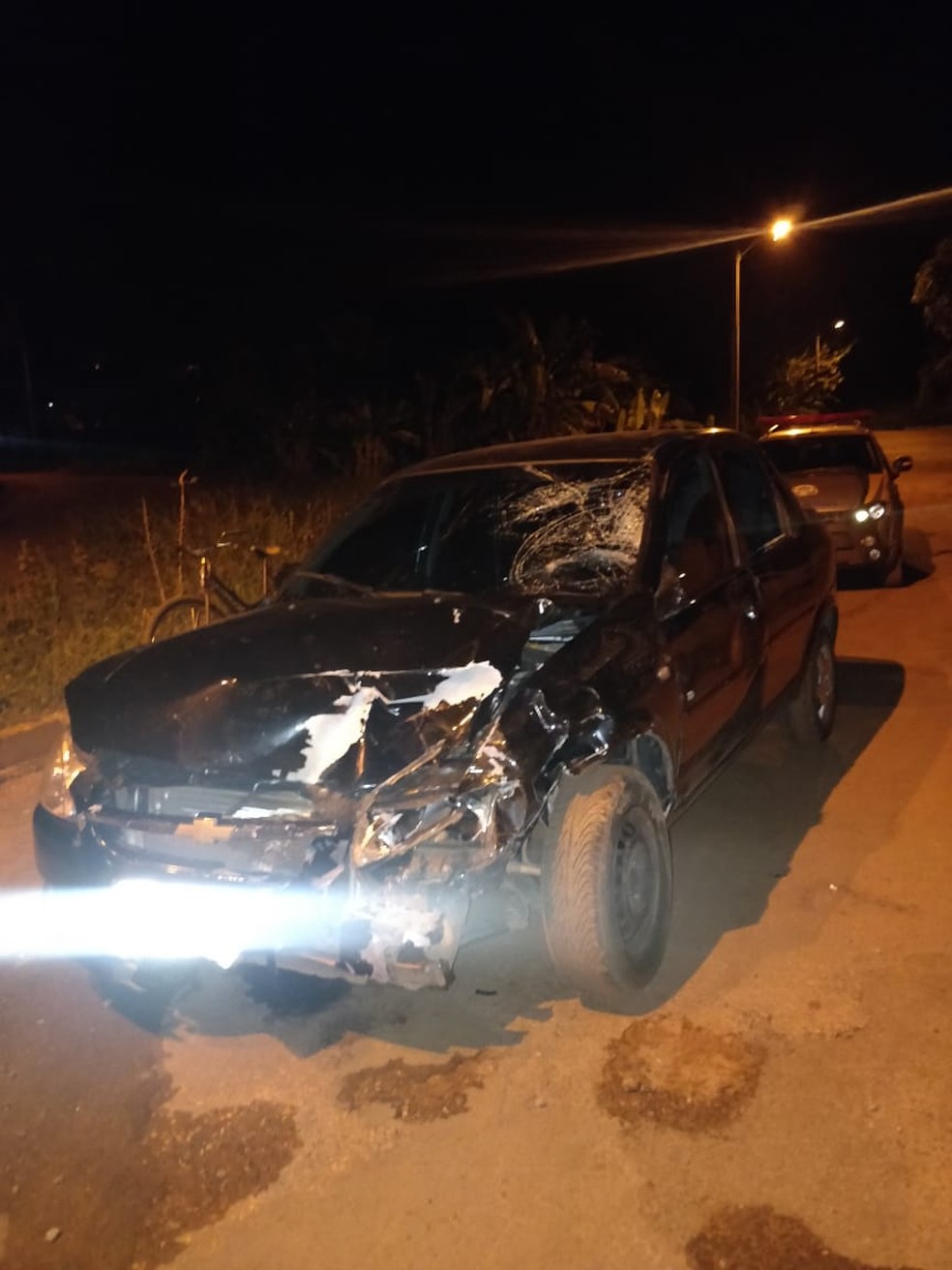 Motorista fugiu e não prestou socorro — Foto: Divulgação/TocNotícias