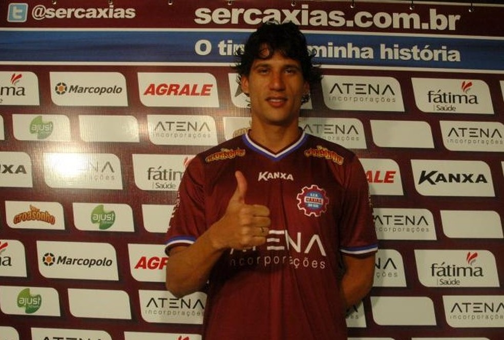Janderson defendeu o Caxias em 2014 (Foto: Divulgação/Caxias)
