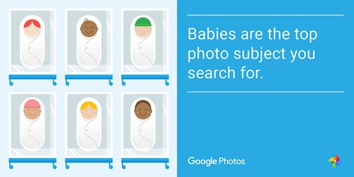 Bebês também estão no topo do Google Photos e do ranking de fofuras (Foto: Divulgação/Google) 