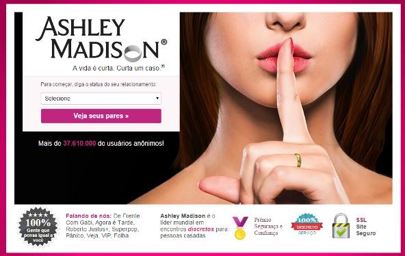 Site de infidelidade Ashley Madison (Foto: Reprodução)