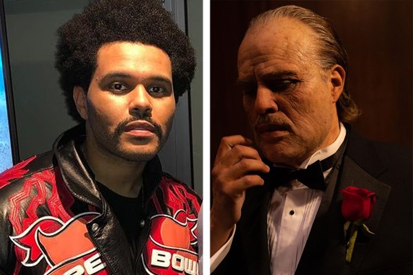 The Weeknd choca fãs ao aparecer irreconhecível como Don Corleone em Halloween (Foto: Reprodução / Instagram)
