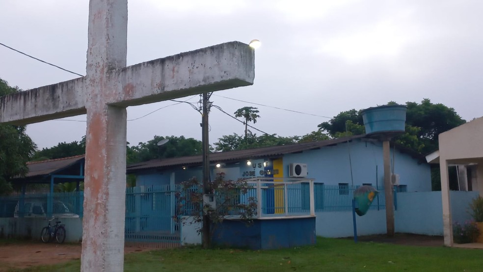 Unidade de Saúde em Cujubim Grande, Porto Velho — Foto: Jaíne Quele Cruz/g1