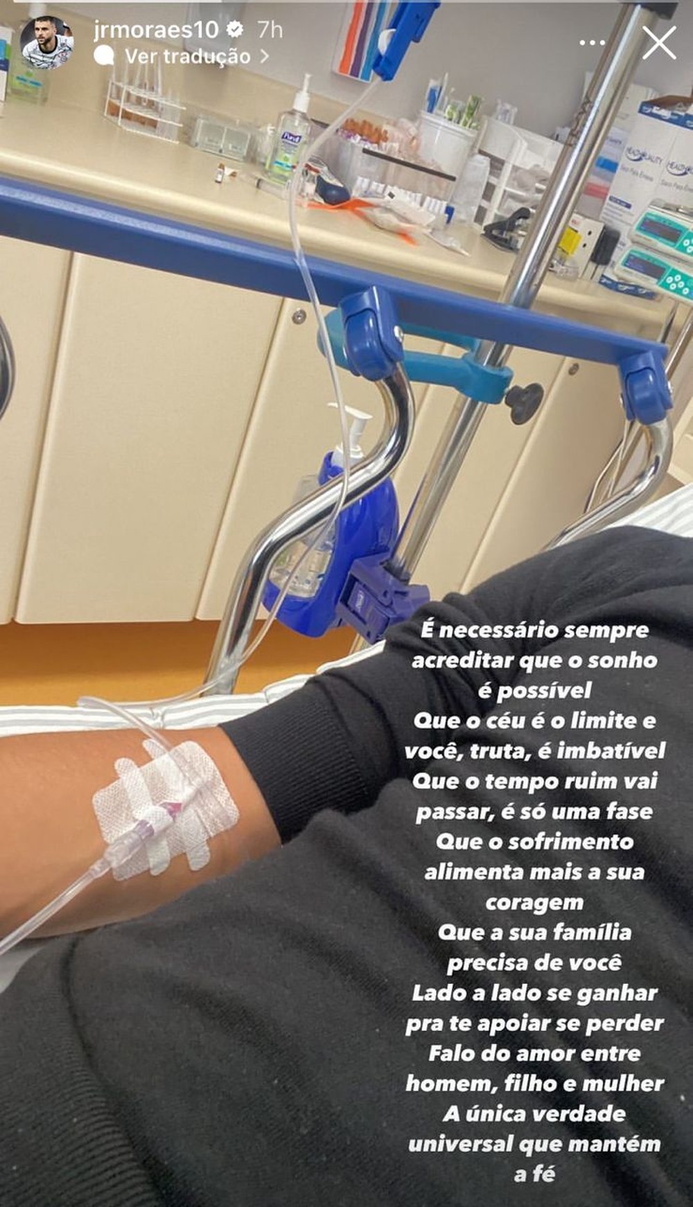 Jogador do Corinthians está no hospital e menciona letra dos Racionais como força de motivação