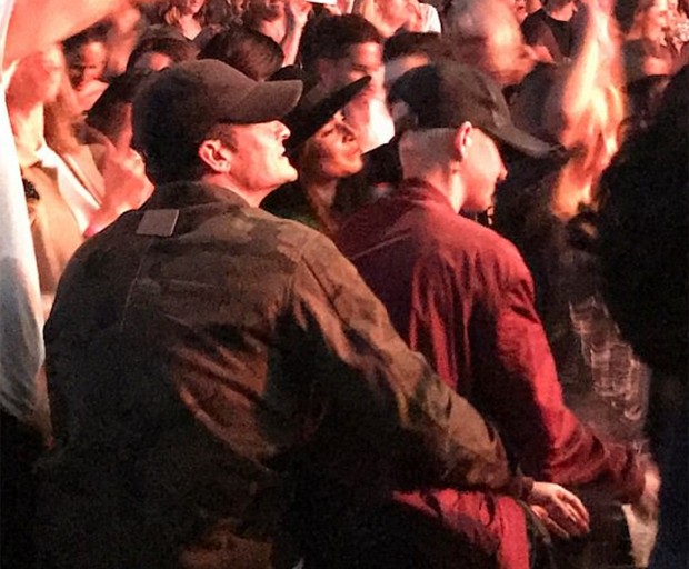 Orlando Bloom e Katy Perry no show de Ed Sheeran (Foto: Reprodução/Instagram)