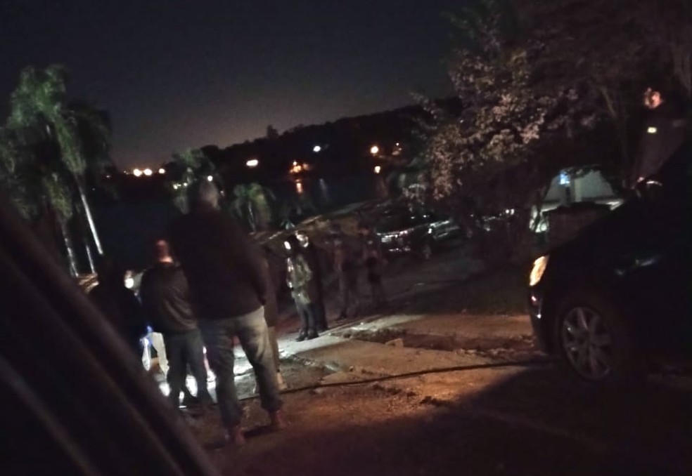 Polícia Civil faz reconstituição de morte de empresário em Mairinque (SP) — Foto: Arquivo pessoal