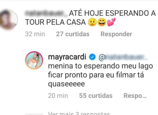 Mayra Cardi responde a seguidores (Foto: Reprodução/Instagram)