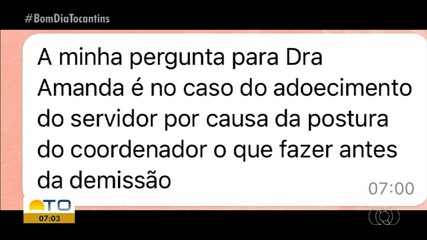 Especialista tira dúvidas dos telespectadores sobre demissão