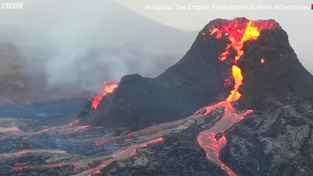 BBC - Vulcão na Islândia (Foto: BBC )