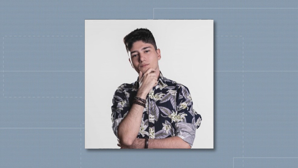 Gabriel Alexandre de Queiroz, de 20 anos, esfaqueado durante um assalto na Asa Norte — Foto: TV Globo/Reprodução