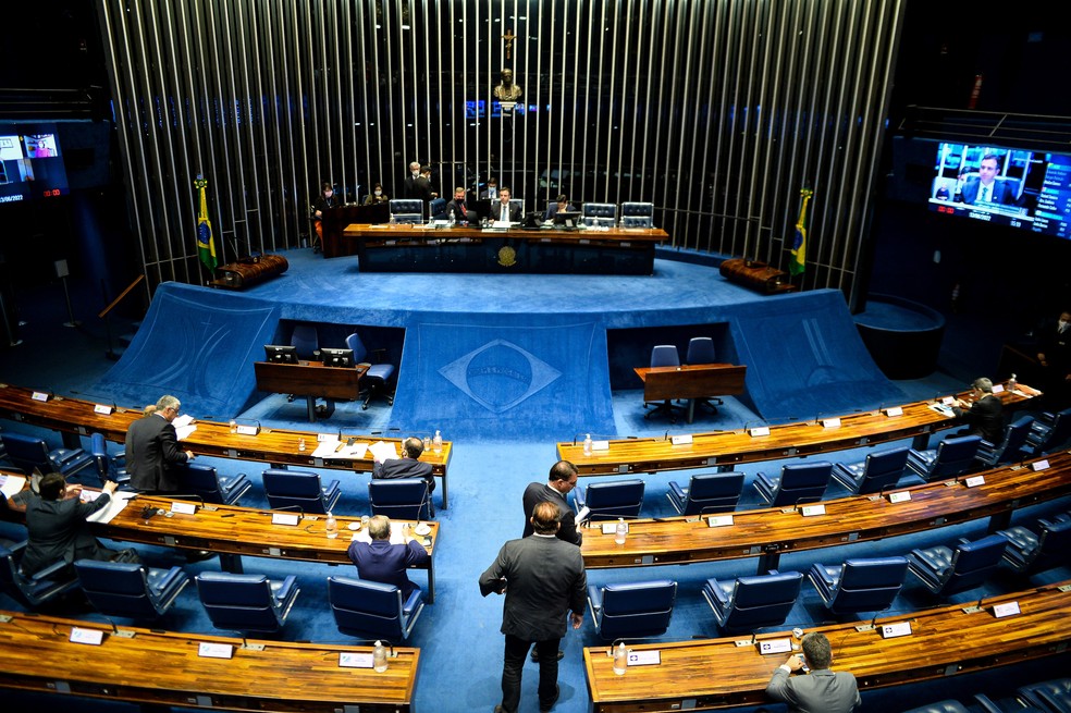 Ssessão extraordinária no Senado Federal para votar o Teto do ICMS  — Foto: Antonio Molina/Estadão Conteúdo