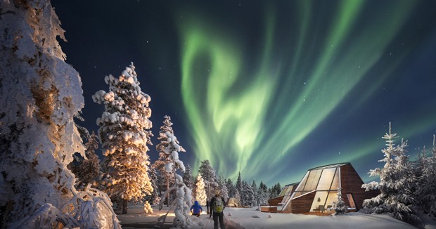 Hotel tem estrutura pensada para ver a aurora boreal (Foto: Divulgação)