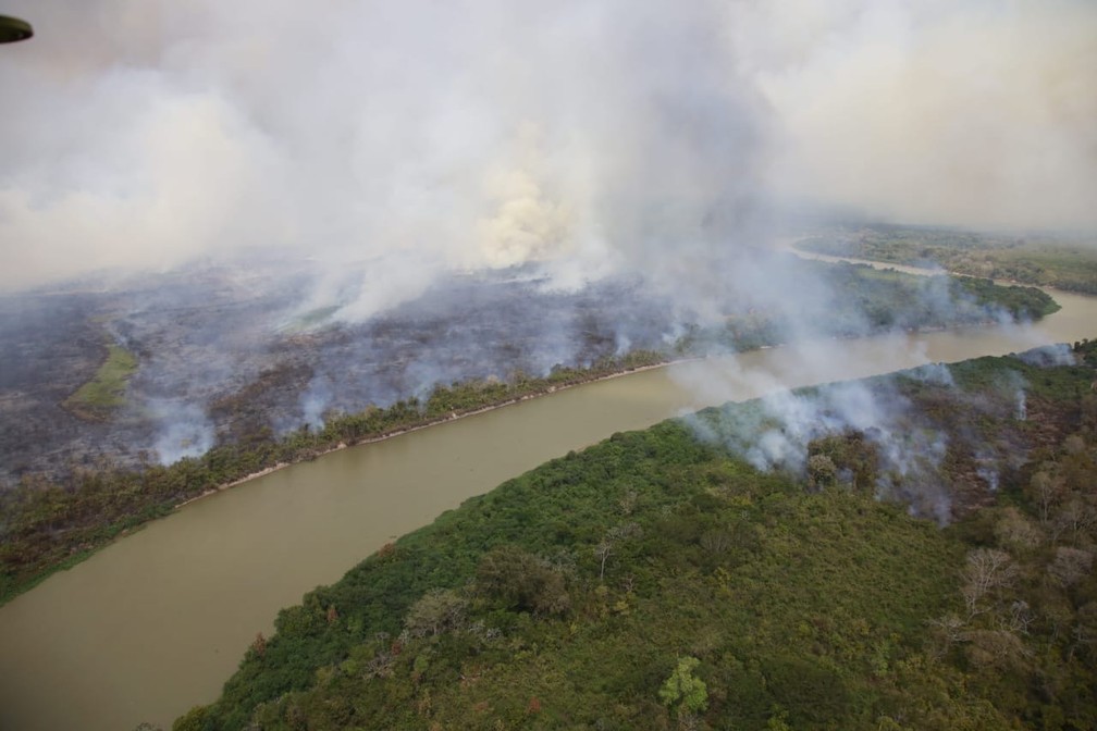 A maioria dos incêndios são causados por ações humanas — Foto: Jeferson Prado