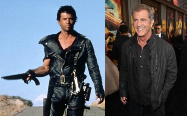 Mel Gibson com 20 e poucos anos em 'Mad Max' hoje tem 59 anos (Foto: Getty Images/Divulgação)