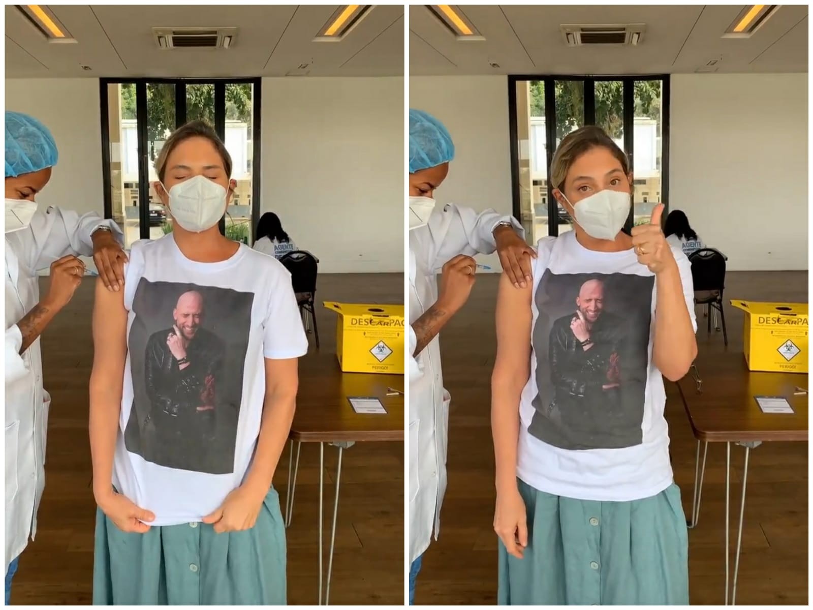 Heloísa Périssé é vacinada contra Covid-19 (Foto: Reprodução/Instagram)
