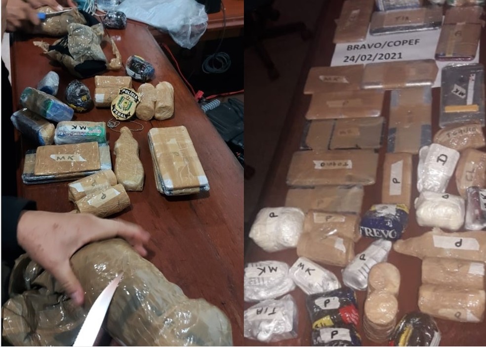 Materiais arremessados para dentro do Iapen &mdash; Foto: Divulga&ccedil;&atilde;o