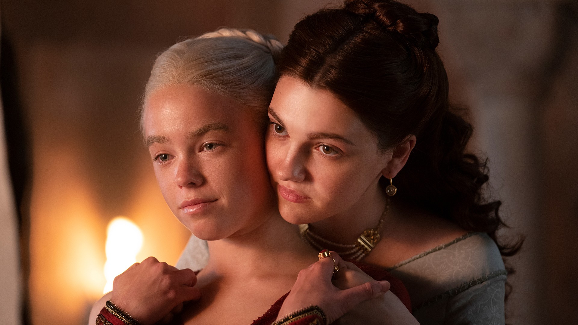  Rhaenyra Targaryen e Alicent Hightower: de melhores amigas a rivais (Foto: Divulgação / HBO)