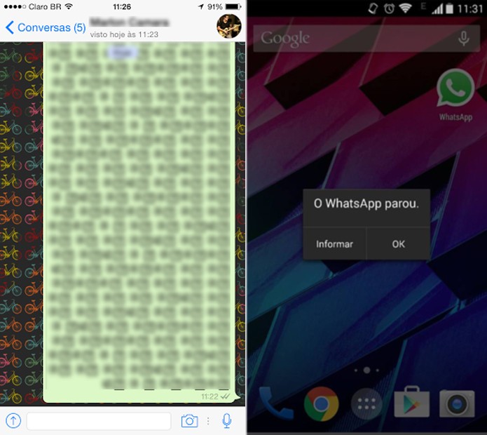 WhatsApp tem falha que possibilita travar o app no Android com uma mensagem (Foto: Marlon Câmara/TechTudo)