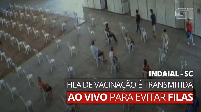 cidade de sc transmite fila de vacinacao contra covid ao vivo para evitar filas santa catarina g1