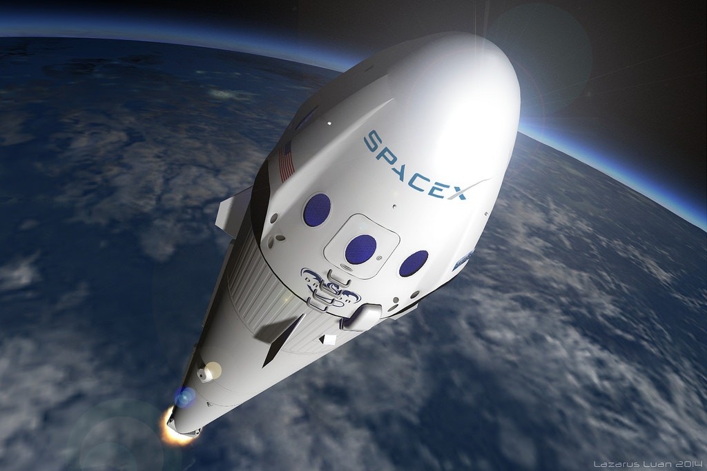 O Falcon Heavy da Spacex, o poguete mais potente já feito (Foto: Divulgação)