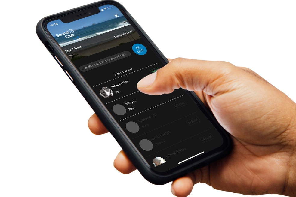 Como ganhar dinheiro com live? Conheça o app Sound Club Live — Foto: Divulgação/Sound Club Live