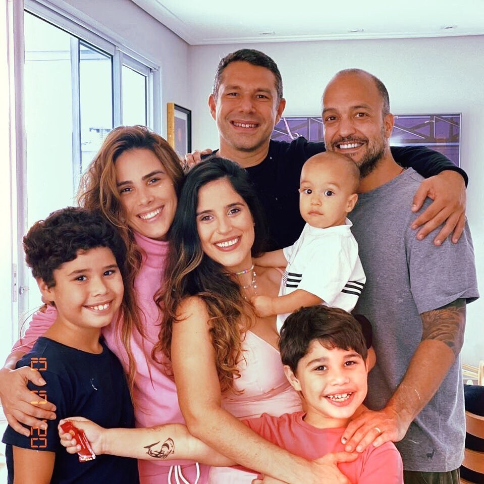 Wanessa visitou Camilla Camargo com o marido, Marcus, e os filhos (Foto: Reprodução/Instagram)
