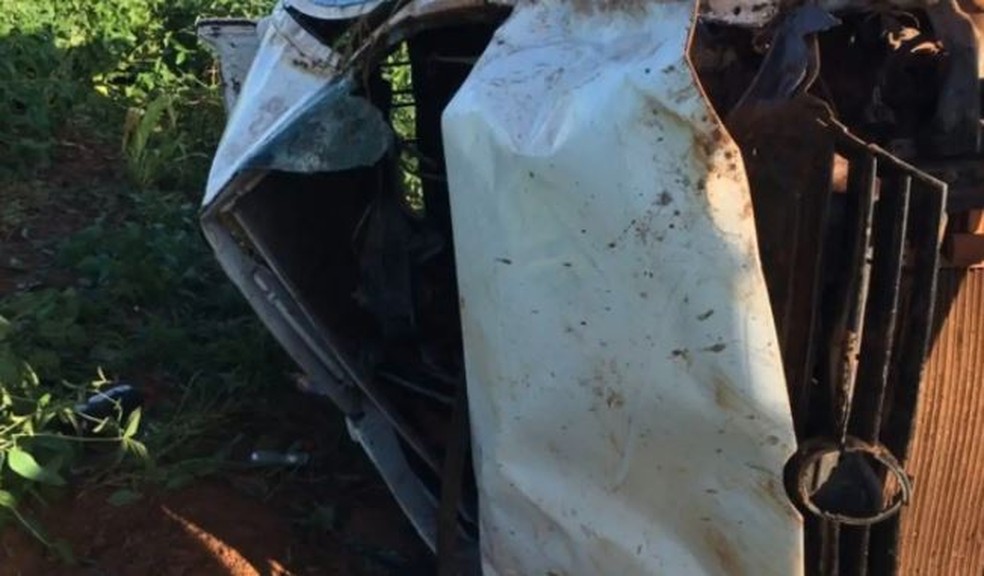 O acidente ocorreu na MS-386, em Ponta Porã. — Foto: Ponta Porã News