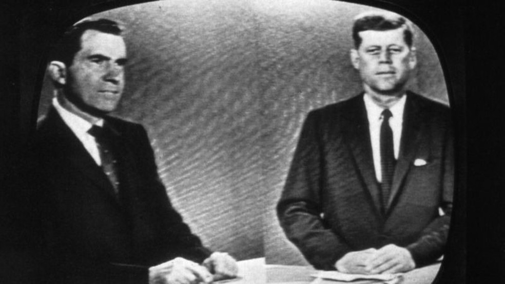 Em 1960, Richard Nixon perdeu a eleição para o senador democrata John F. Kennedy — Foto: Getty Images/BBC