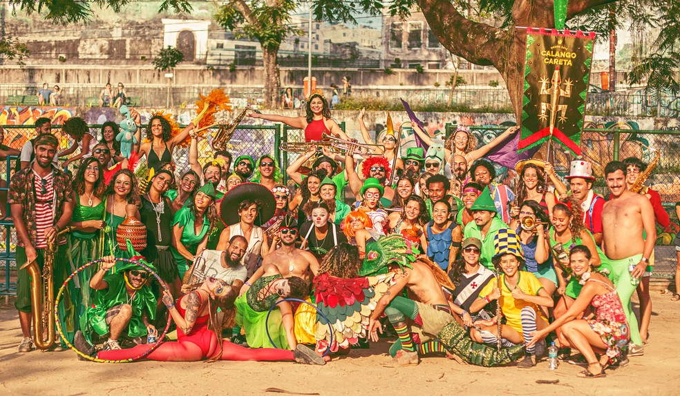 Grupo carnavalesco Calango Careta, de Brasília — Foto: Daniel Titis/Divulgação