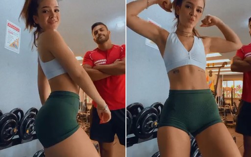 Mel Maia comemora shape em dia de treino na academia; vídeo