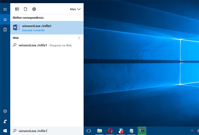 Digite comando na caixa de diálogo da Cortana para abrir último documento (Foto: Reprodução/Elson de Souza)