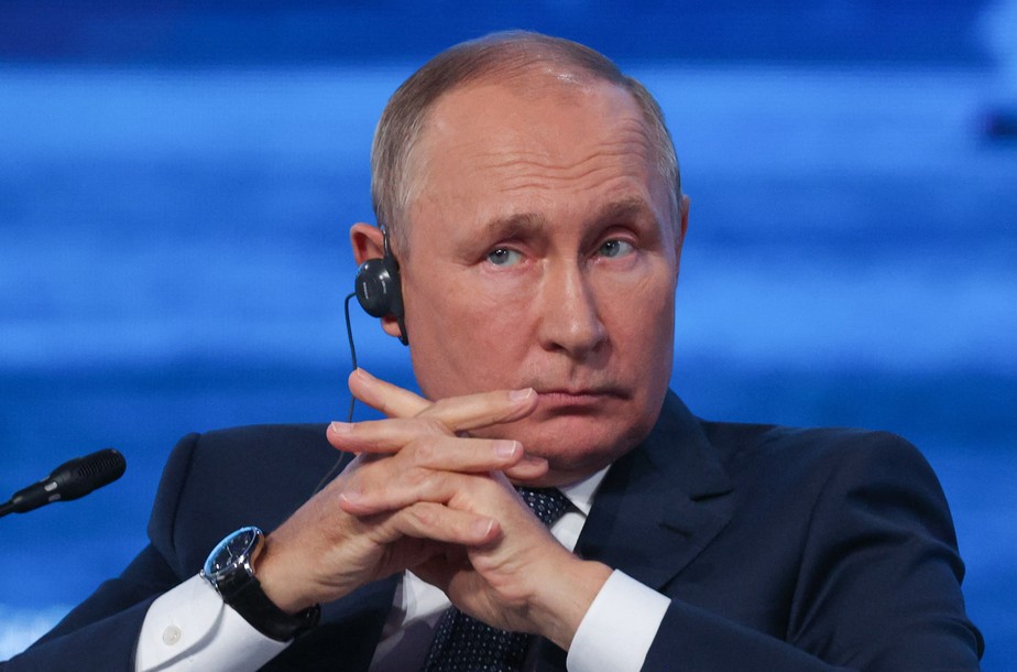 Presidente da Rússia, Vladimir Putin, durante fórum econômico em Vladivostok