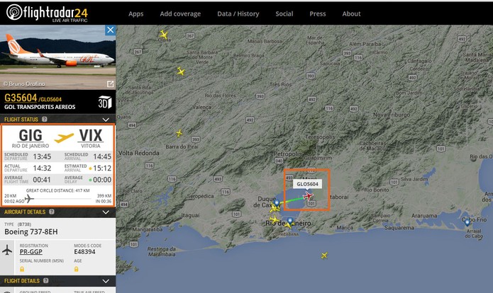 Monitore o tráfego aéreo de aviões com mapa ao vivo (Foto: Reprodução/Barbara Mannara)