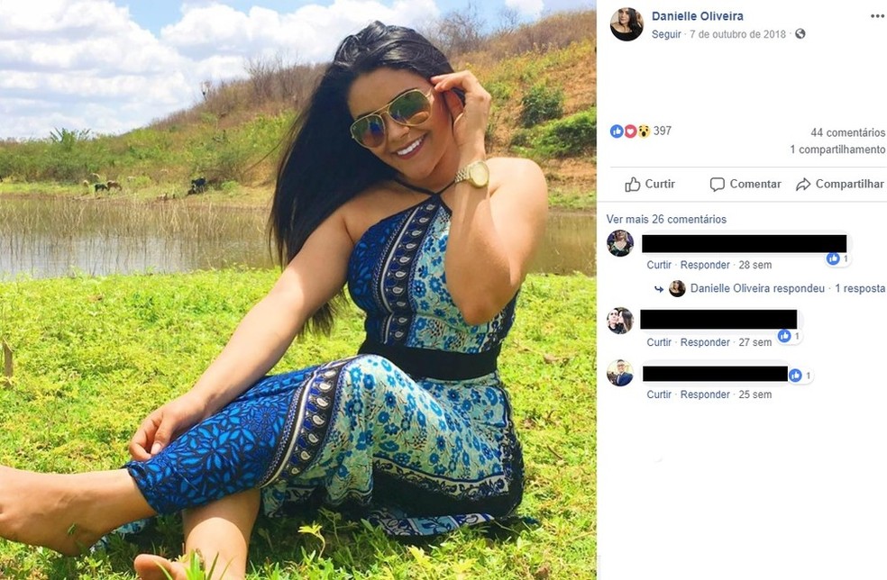 Jovem foi encontrada morta no sítio da família no interior do Ceará  — Foto: Reprodução/Facebook