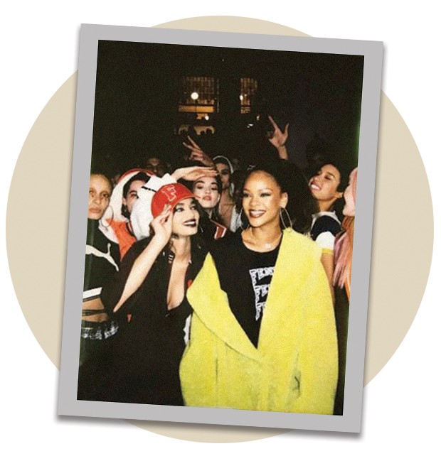 Ellen Rosa com Rihanna (Foto: Arquivo Vogue, Arquivo Pessoal, Tiago Petrik, Lorenzo Holder, Reprodução e Divulgação)