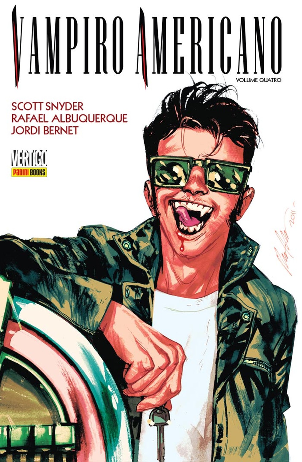 Capa de 'Vampiro Americano', série da Vertigo desenhada pelo brasileiro Rafael Albuquerque (Foto: Divulgação)