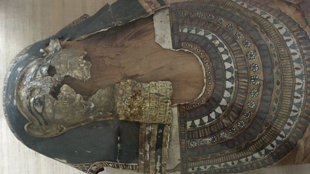 Há pouco mais de um ano os curadores do museu de Hyderabad descobriram que a múmia começou a se desestabilizar (Foto: Sriram Karri/BBC)