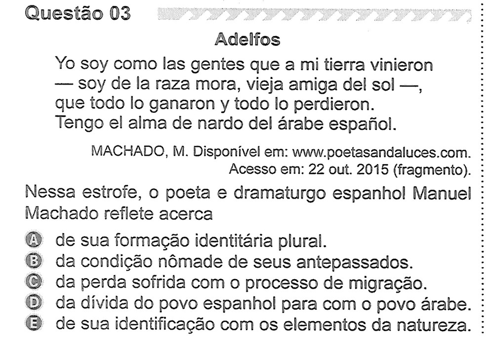 Enem Questões De Espanhol ACSEDU