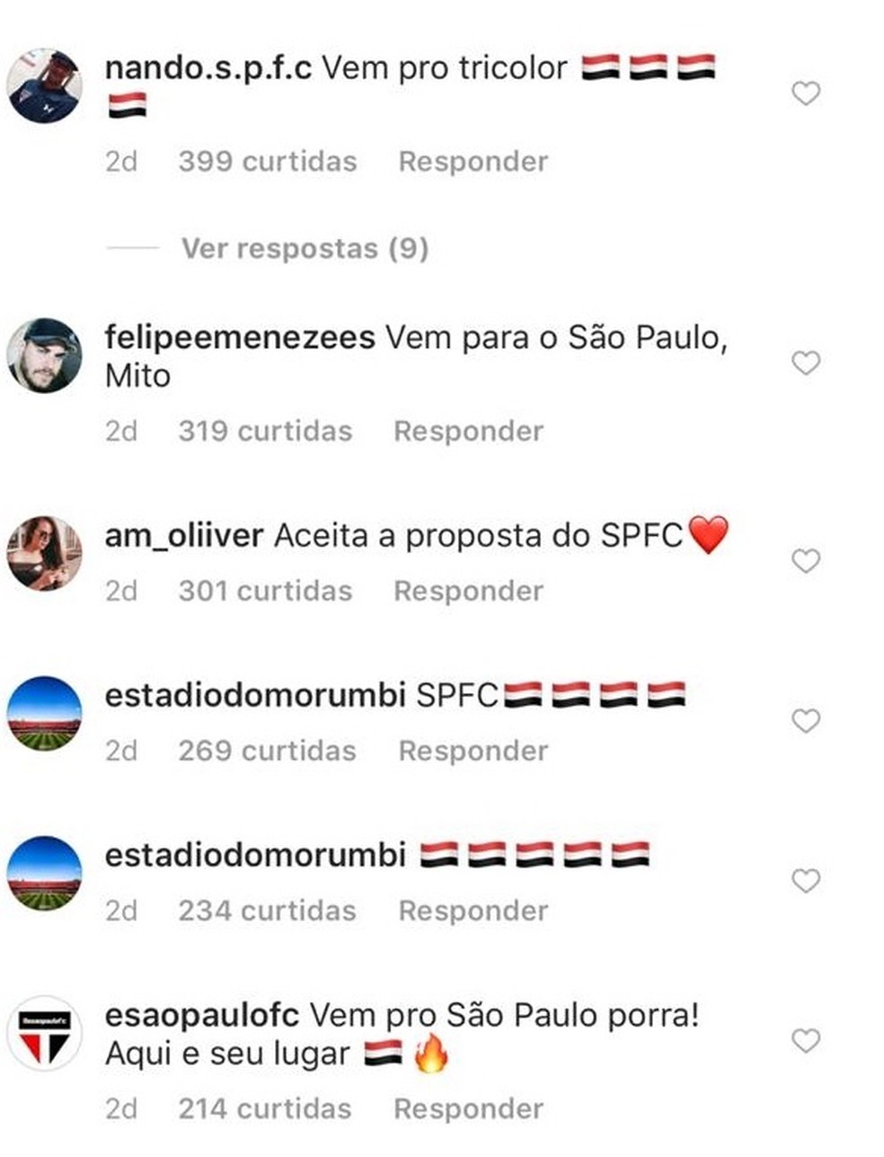 São-paulinos pedem para Daniel Alves acertar com o tricolor — Foto: Reprodução