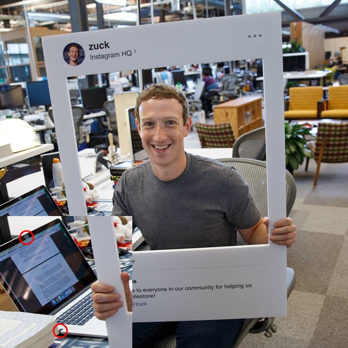Foto de Zuckerberg mostra preocupação de CEO do Facebook com segurança (Foto: Reprodução/Facebook)